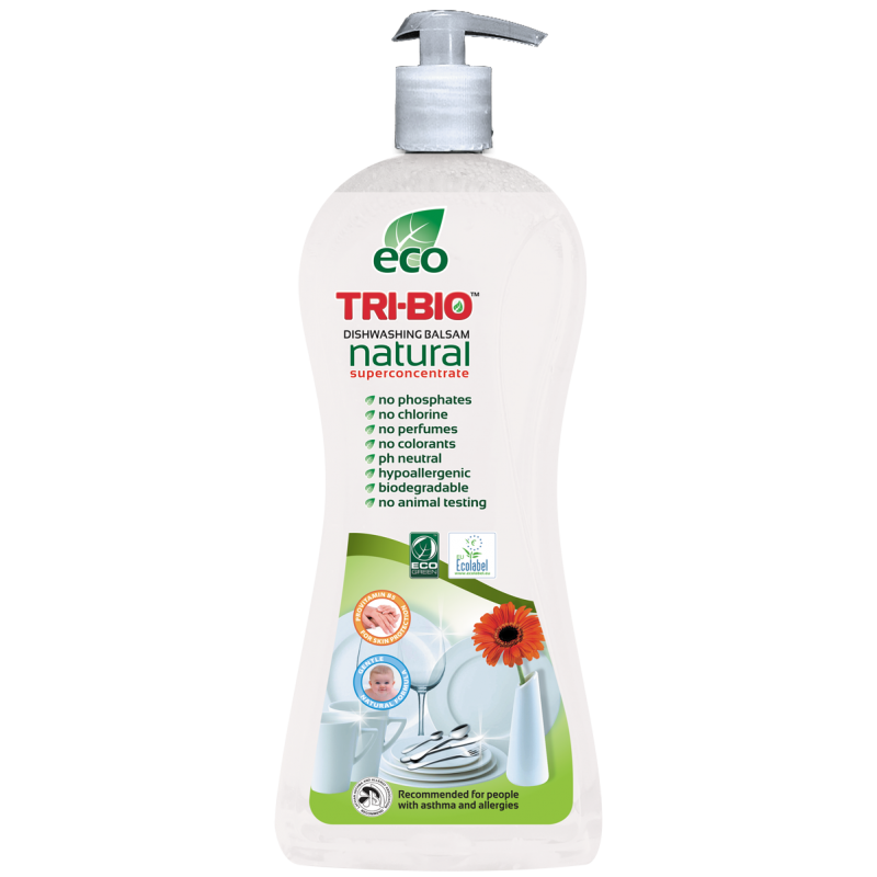 Detergent de vase, balsam eco natural Tri-Bio, super concentrat 0.84 L Tri-Bio