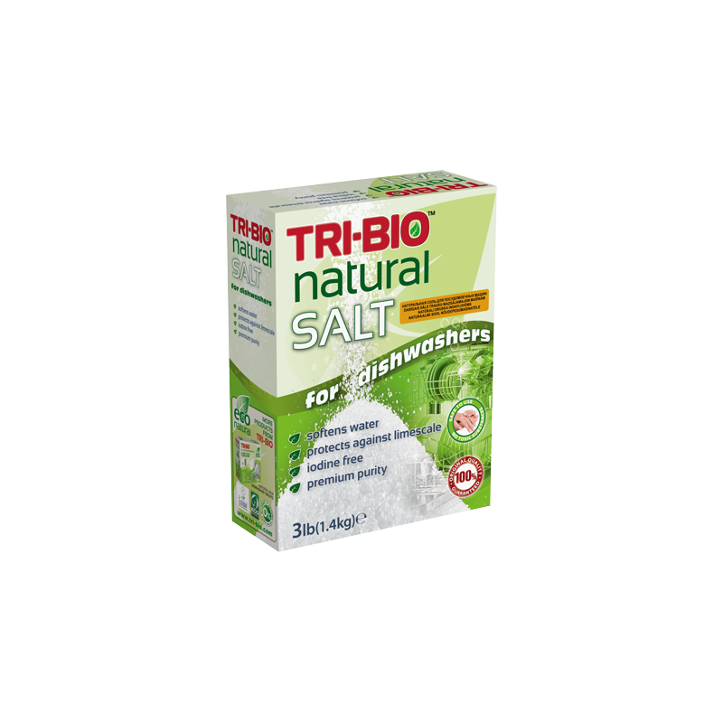 Sare naturală pentru maşina de spălat vase, Tri-Bio, 1.4 kg Tri-Bio