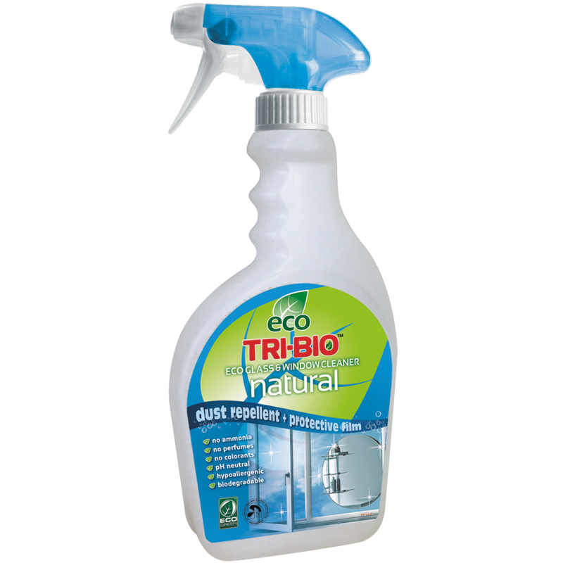 Soluţie ecologică naturală pentru curăţat geamuri Tri-Bio, 0.5L Tri-Bio