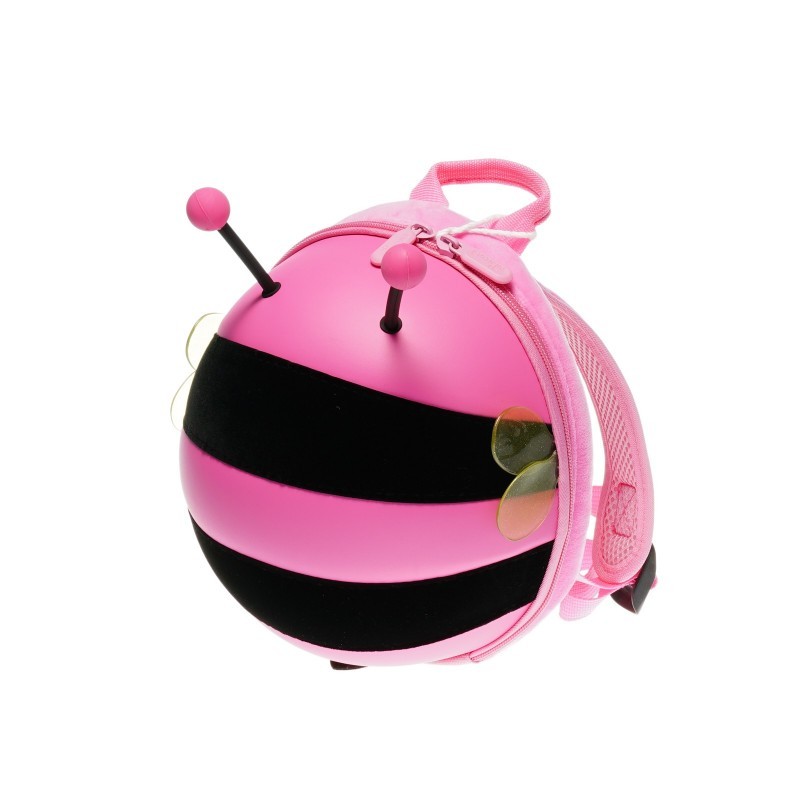 Mini backpack with bee shape and a safety belt Supercute