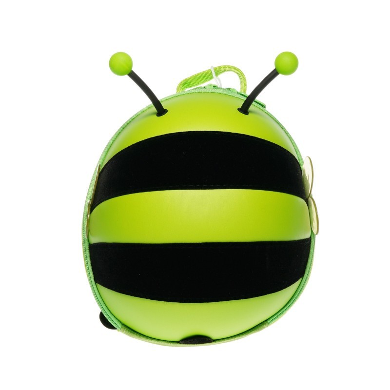 Mini backpack with bee shape and a safety belt - Green