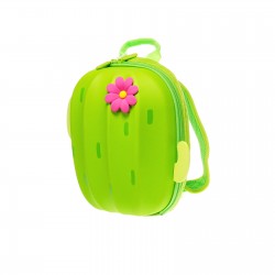 Τσάντα πλάτης Mini 3D" Κάκτους " με ζώνη ασφαλείας σε πράσινο χρώμα. Διασκεδαστική τσάντα με ρυθμιζόμενους ιμάντες ώμου και χειρ Supercute 21635 3