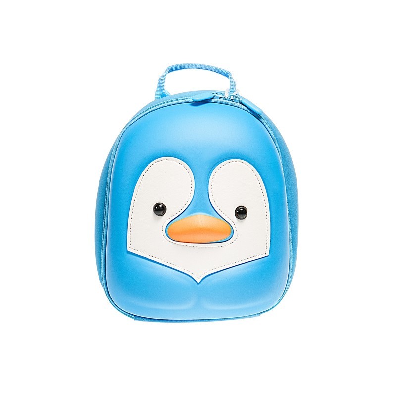 Children backpack with penguin design - Light blue