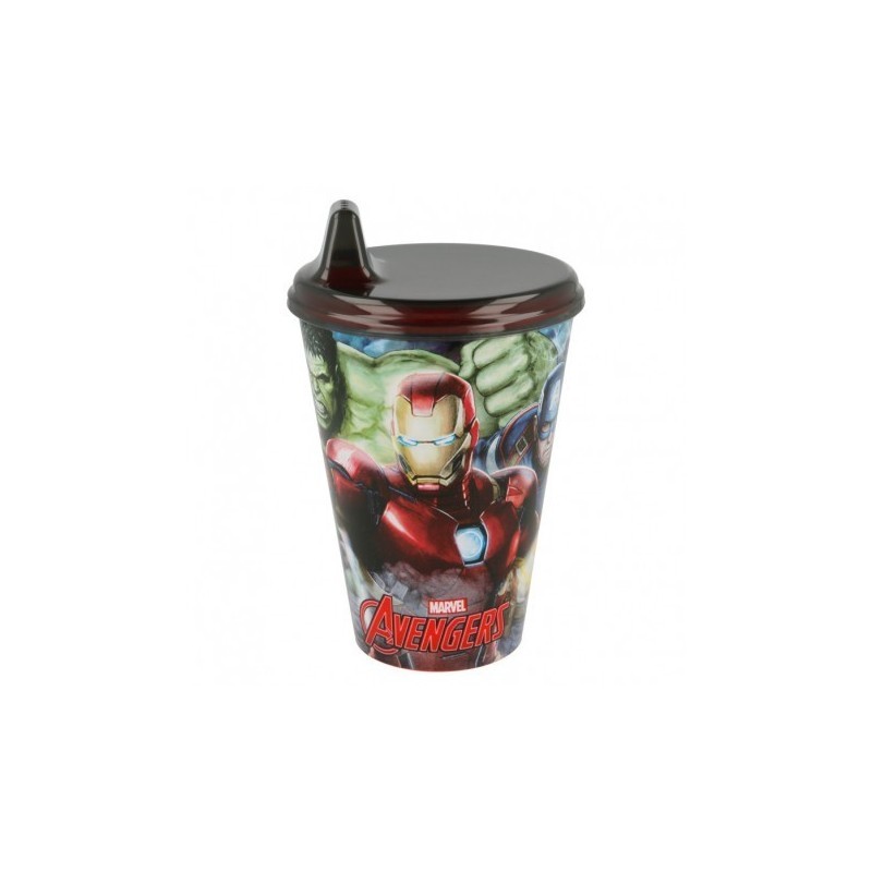 Чаша с картинка avengers в червено с накрайник Stor