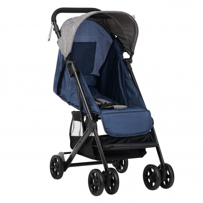 Бебешка количка Јасмин - компактна, лесна за преклопување со прекривка за нозе ZIZITO