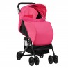 Бебешка количка Јасмин - компактна, лесна за преклопување со прекривка за нозе - Розева