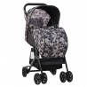 Бебешка количка Јасмин - компактна, лесна за преклопување со прекривка за нозе - Сива