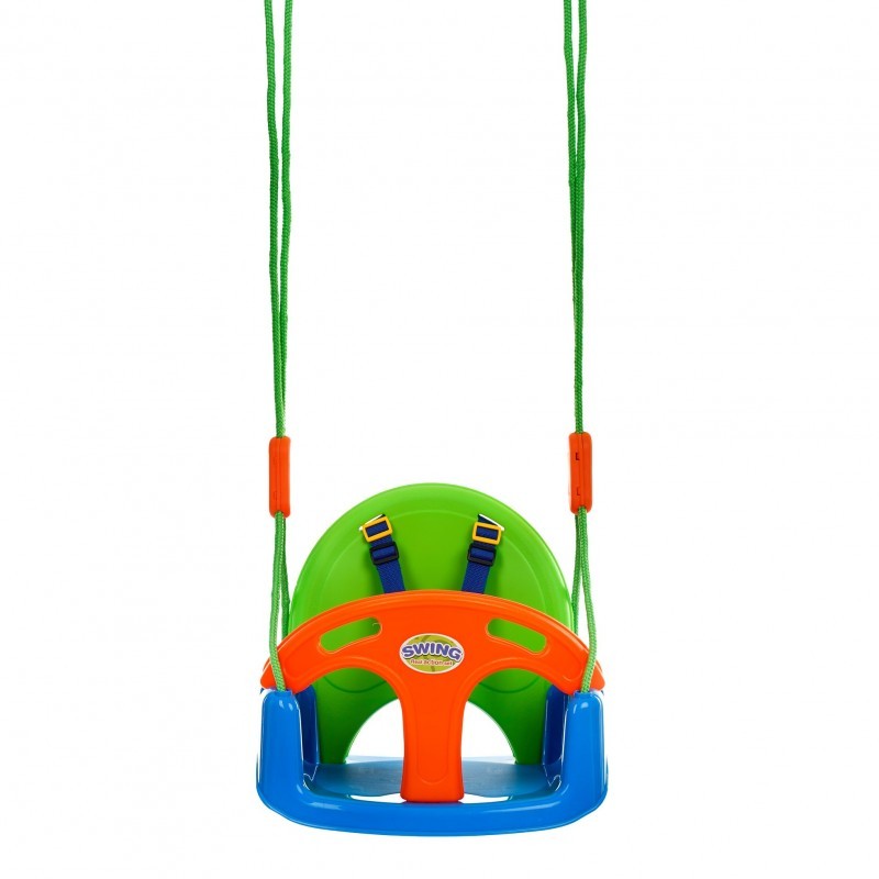 Baby swing with safety board and belts King Sport