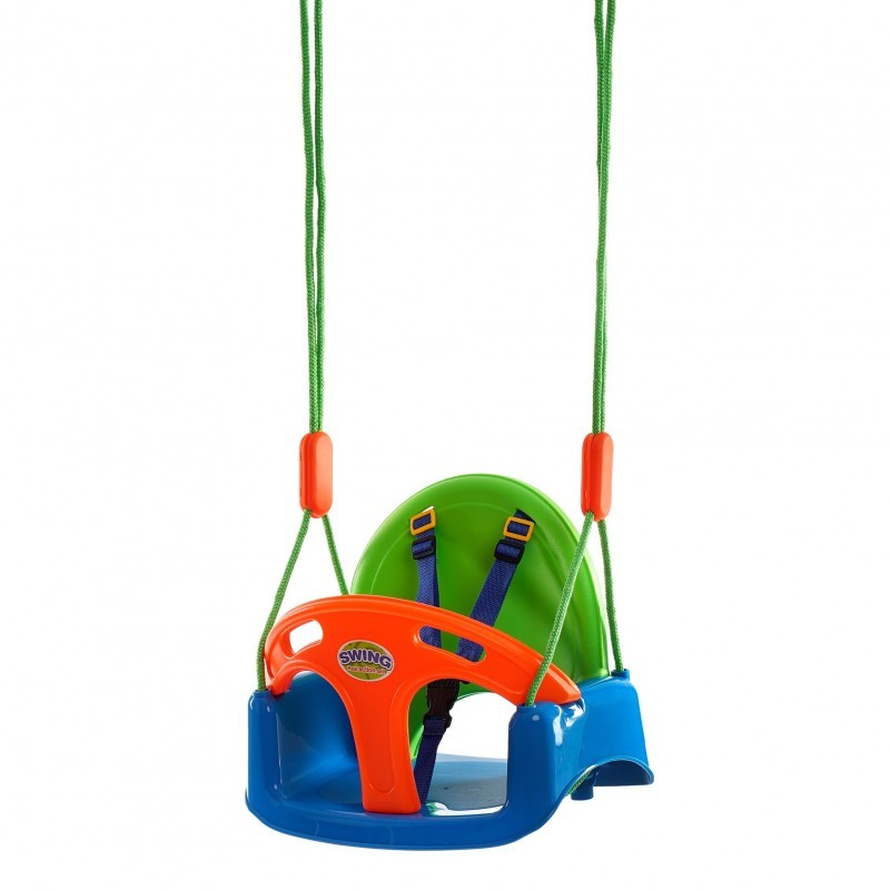 Baby swing with safety board and belts King Sport