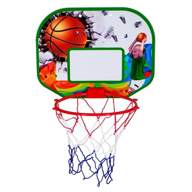 Баскетболно табло за стена с топка и помпа, многоцветно GT