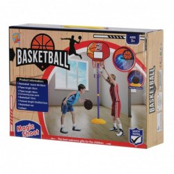 Баскетболен кош със стойка и топка, регулируем от 78 до 108 см.
