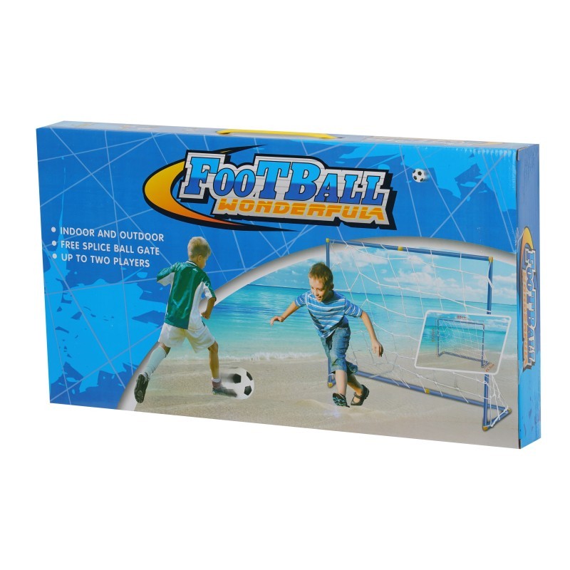 Football goal with net, dimensions: 55.5 x 88 x 45.5 cm, ball and pump GT