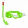 Goggles, snorkel and fins for diving - Green