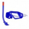 Goggles, snorkel and fins for diving - Blue