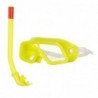 Goggles, snorkel and fins for diving - Yellow