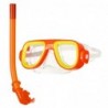 Комплект за плуване - маска с шнорхел - Оранжев