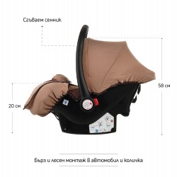 Baby stroller 3 in 1 Fontana and car seat ZIZITO 27556 5