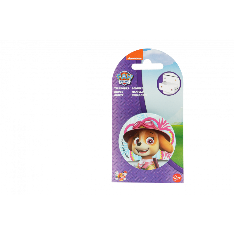 Furniture handle with Paw Patrol animated series characters, 1 piece Paw patrol
