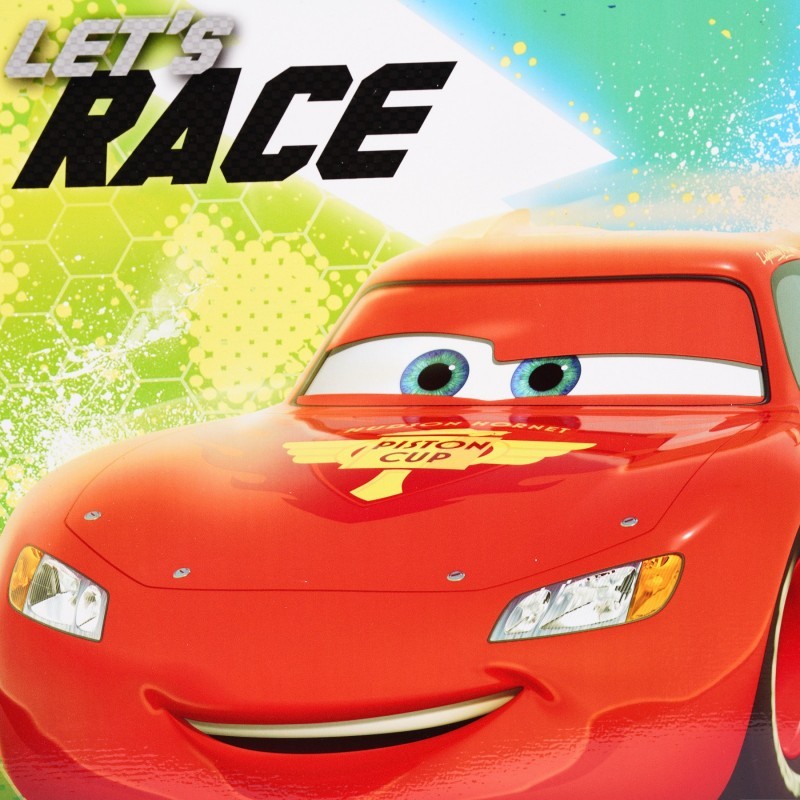 Raft 2 niveluri cu personaje din seria animată - Mașini Cars