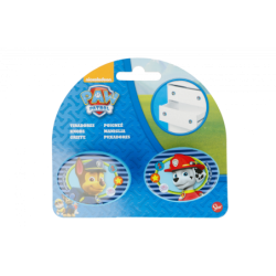 Oval furniture handle with Paw Patrol animated series characters, 2 pieces Paw patrol 27638 