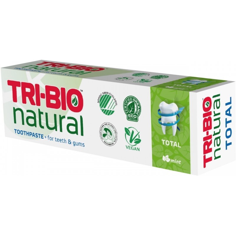 Pastă de dinți naturală ecologică Tri-Bio Total, 75 ml Tri-Bio