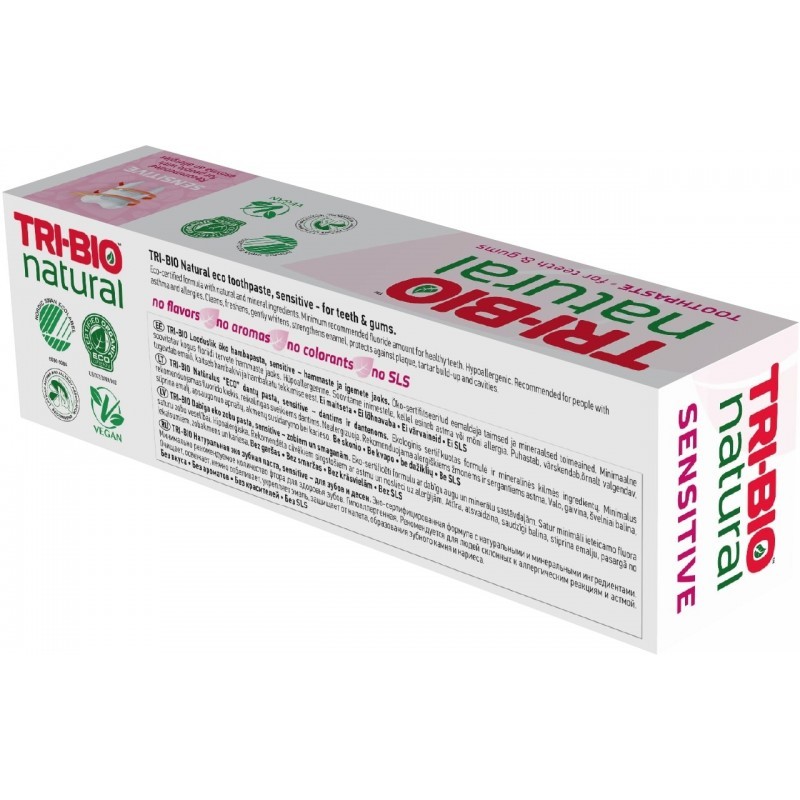 Natural eco-friendly toothpaste Sensitive, 75 ml Tri-Bio