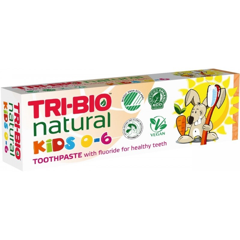 Натурална еко детска паста за зъби Kids, 50 мл Tri-Bio