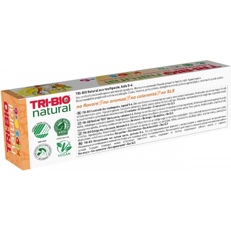 Природна еколошка детска паста за заби за деца, 50 ml Tri-Bio