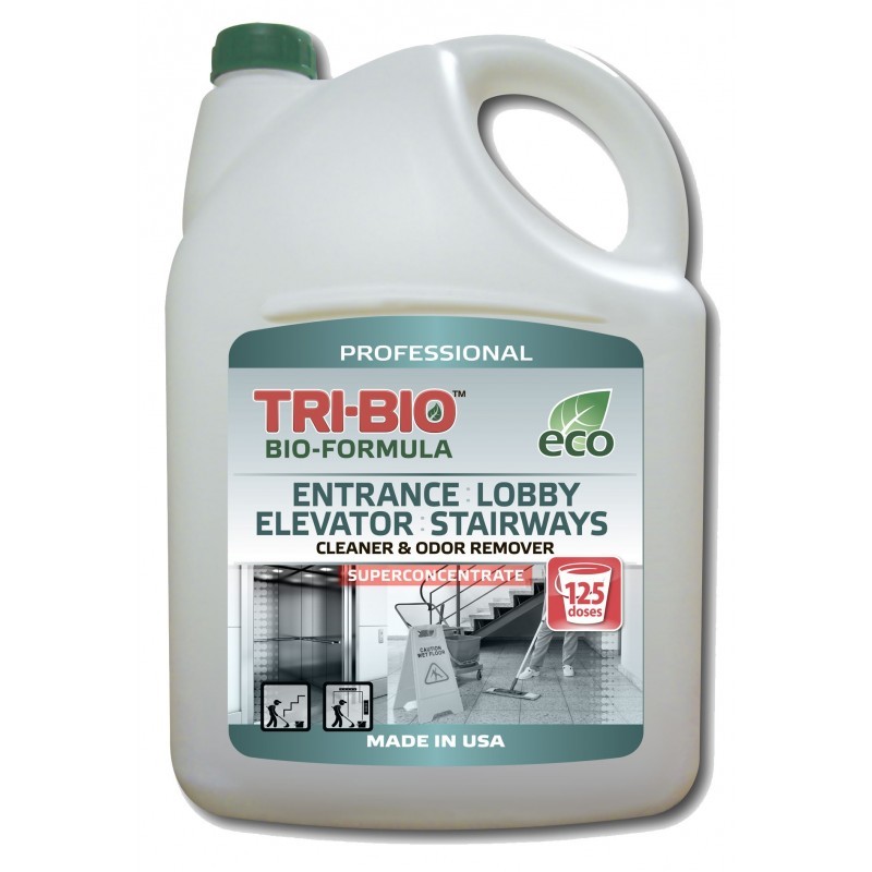 Detergent organic pentru curățarea holurilor, scărilor rulante, lifturilor, scărilor, 4,4 l, 250 doze Tri-Bio