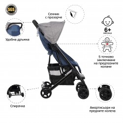 Бебешка количка Jasmin - компактна, лесно сгъваема ZIZITO 27784 2