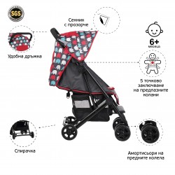 Бебешка количка Jasmin - компактна, лесно сгъваема ZIZITO 27791 2