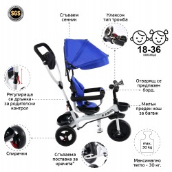 Koty Tricycle with parental control ZIZITO 27834 2