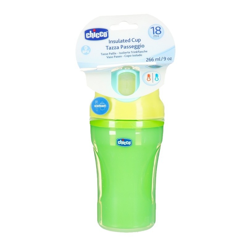 Non-spill cup with straw, Insulated Cup, 266 ml Chicco