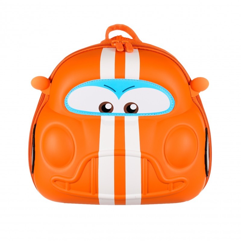 Детски ранец во форма на автомобил - Портокалова