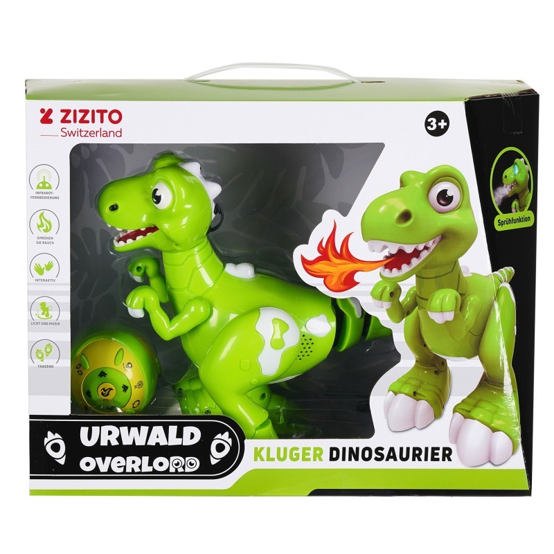 Dinozaur inteligent cu lumină, sunet și spray cu apă - Lord of the Jungle ZIZITO