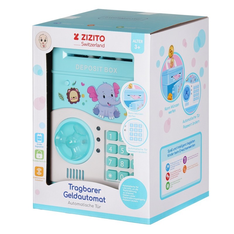 Χρηματοκιβώτιο παιχνιδιών με 7 είδη μουσικής, Ασφαλής κουμπαράς ZIZITO