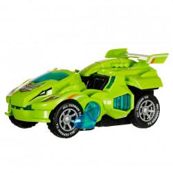 Transforming dinosaur car with LED lights and sound, red BC 29934 2