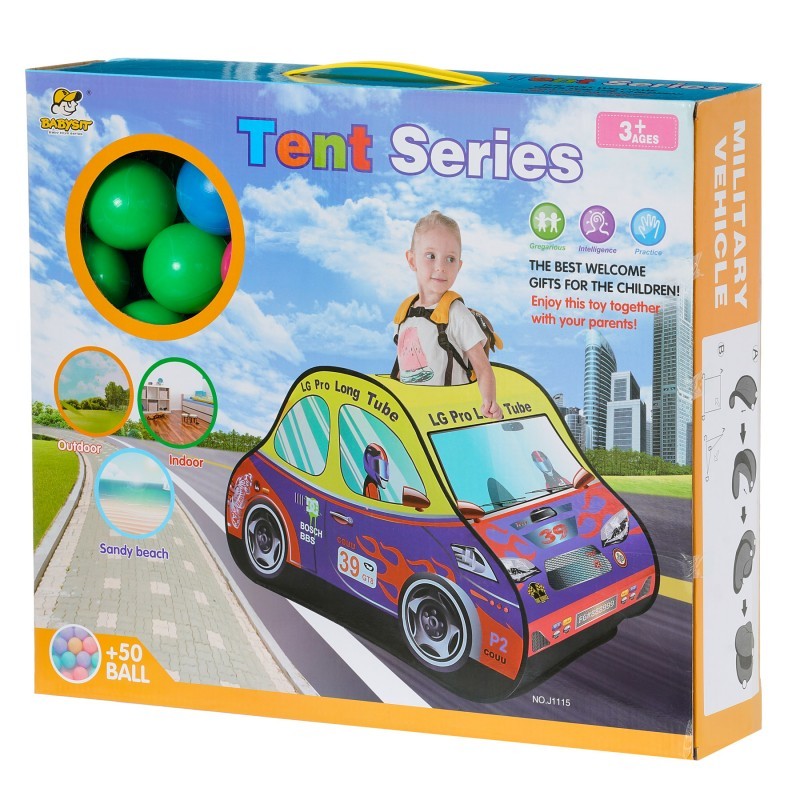 Kinderzelt in Form eines Autos ITTL