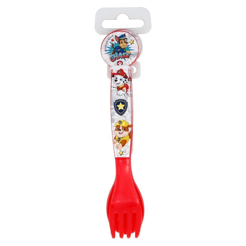 Cutlery with a print of Dog Patrol, 2 pcs., Red Paw patrol