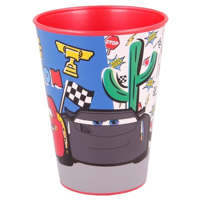 Small glass for a boy with pictures of Cars, 260 ml. Cars