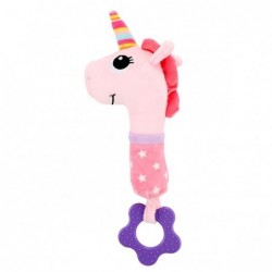Unicorn zornăie cu o roată pentru a calma gingiile bebelușului Toi-Toys 30667 2