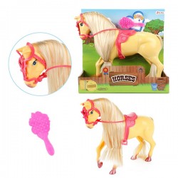 Horse set with a brush for combing the mane Toi-Toys 30686 