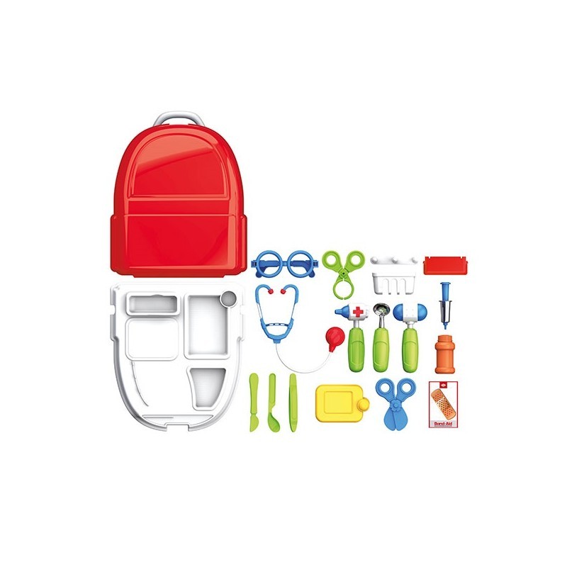 Doctor's set in a backpack - 20 parts Toi-Toys