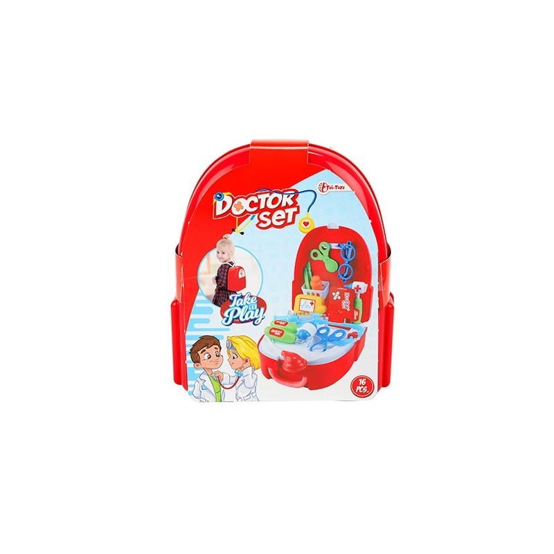 Doctor's set in a backpack - 20 parts Toi-Toys