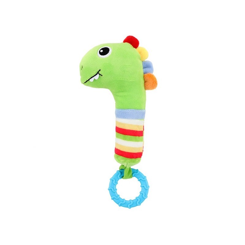 Dinosaur rattle with a teether to soothe baby gums Toi-Toys