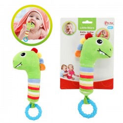 Dinosaurierrassel mit Beißring zur Beruhigung von Babyzahnfleisch Toi-Toys 30751 2