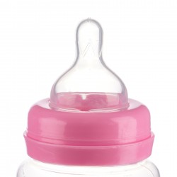 Biberon pentru hrana pentru bebeluși din polipropilenă Little Angel - 0+ luni, 125 ml., Roz ZIZITO 30991 3