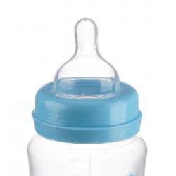Polypropylen-Babyflasche Little Angel mit Weithals - 125 ml., Blau ZIZITO 31000 3