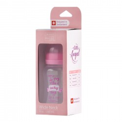 Baby bottle Little Angel, polypropylene, 3+ months, 250 ml, pink ZIZITO 31008 4
