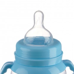 Bottle with handles Little Angel, wide neck, 6+ months, 250 ml., blue ZIZITO 31031 3